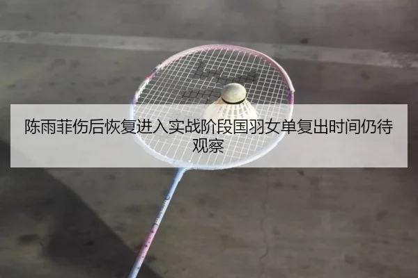 陈雨菲伤后恢复进入实战阶段国羽女单复出时间仍待观察 | HUOBOSPORTS
